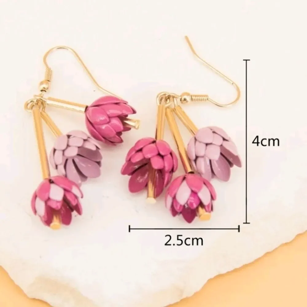 Flower Drop Earrings